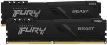 Operatiivmälu Kingston Fury Beast KF432C16BBK2/64 CL16, 64GB, DDR4, 3200 MHz, DIMM, 2x32GB