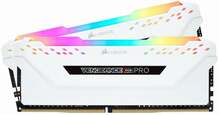 Corsair Vengeance RGB Pro CMW32GX4M2A2666C16W CL16, 32GB, DDR4, 2666 MHz, DIMM, 2x16GB, valge