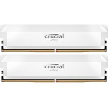 Operatiivmälu Crucial Pro OC CL38, 32GB, DDR5, 6400 MHz, DIMM, 2 x 16GB, valge