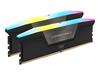 Corsair Vengeance RGB CMH32GX5M2B6000C30 CL30, 32GB, DDR5, 6000 MT/s, DIMM, 2x16GB