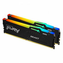 RAM Kingston Fury Beast RGB KF560C36BBEAK2-32 CL36, 32GB, DDR5, 6000 MHz, DIMM, 2x16GB