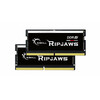 G.Skill Ripjaws F5-4800S4039A16GX2-RS CL40, 32GB, DDR5, 4800 MHz, SO-DIMM, 2x16GB