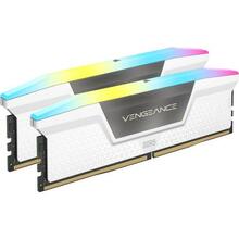 Corsair Vengeance RGB CMH64GX5M2B6400C32W CL32, 64GB, DDR5, 6400 MHz, DIMM, 2 x 32GB