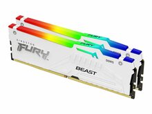 Kingston Fury Beast KF564C32BWEAK2-64 CL32, 64GB, DDR5, 6400 MT/s, DIMM, 2 x 32GB, White RGB