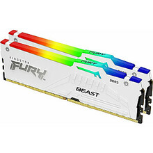 Operatiivmälu Kingston Fury Beast KF556C40BWAK2-64 CL40, 64GB, DDR5, 6000 MHz, DIMM, White RGB