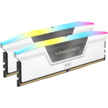 Corsair Vengeance RGB 32GB, DDR5, 6400 MHz, CL36, DIMM, 2 x 16GB, valge