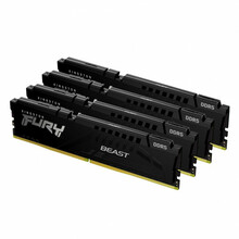 Operatiivmälu Kingston Fury Beast KF552C40BBK4-128 CL40, 128GB, DDR5, 5200 MHz, DIMM, 4 x 32GB