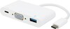 Adapter USB-C/VGA Vivanco 34294, valge