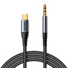 Helikaabel Joyroom SY-A07, USB-C to 3,5mm, 1,2 m, must
