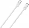 Kaabel USB-C RealPower 404306, 1 m, 3A, valge