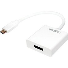 Adapter USB-C/DisplayPort Logilink UA0246A, valge