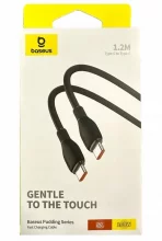 Kaabel USB-C Baseus Pudding Series, 1,2 m, 100W, must
