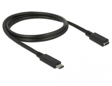 USB-C pikenduskaabel Delock 85533, 1 m, must