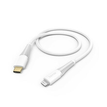 Kaabel USB-C/Lightning Hama 00201603, 1,5 m, valge