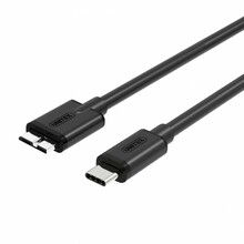 Kaabel USB-C/microUSB Unitek Y-C475BK, 1 m, must