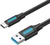 Kaabel USB-A/USB-C Vention COZBH, 2 m, must