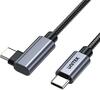 Kaabel USB-C Unitek, nurga all 90, PD 100W, 1 m