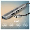 USB jagaja Axagon HUE-STC, 4 porti, USB-C
