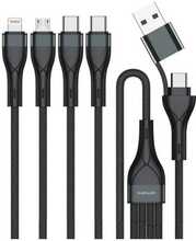 Kaabel USB-A/USB-C 4SMARTS 4in1, 1.2 m, must
