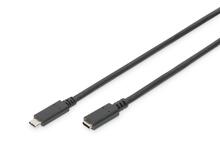 USB-C kaabel Digitus AK-300210-007-S, 0,7 m, must