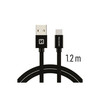 Kaabel USB-A/USB-C Swissten SW-QU-TYPC-3.1-1.2m-BK, 1,2 m, must