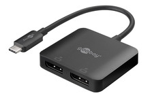 Adapter USB-C Goobay 60171, 2x DisplayPort