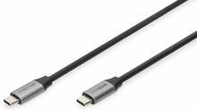 Kaabel USB-C Digitus DB-300220-010-S, 1 m, must/hall
