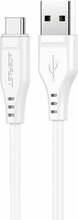 Kaabel USB/USB-C Acefast C3-04, 1,2 m, valge