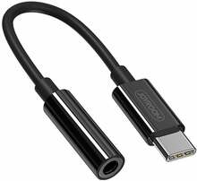 Audioadapter Joyroom SH-C1 Type-C kuni 3.5 mm, must