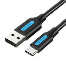 Kaabel USB-A/USB-C Vention COKBF, 1 m, must