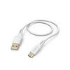 Kaabel USB-A/USB-C Hama Flexible, 1,5 m, valge