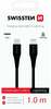 Kaabel USB-C/Lightning Swissten SW-QU-TYPCLIGHT1M-BK, 1 m, must