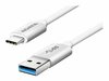 Kaabel USB-C/USB-A ADATA ACA3AL-100CM-CSV, 100 cm, hõbe