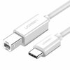 Kaabel USB-C/USB-B Ugreen US241, 1,5 m, valge