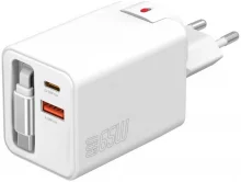 Laadija 4smarts Flex Jojo 65W GaN, 2xUSB-C + USB-A, valge