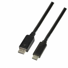 Kaabel USB-C/DisplayPort Logilink UA0336, 3 m, must