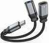 Adapter USB-C / USB-C / Aux 3.5mm, Swissten, 0.12 m