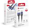 Kaabel USB-A/USB-C Forcell F-Energy C352, 1 m, 3A 66W, must gradient