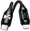 Kaabel USB-C/Lightning Wozinsky WUCLC1, 1 m, must