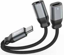 Adapter USB-C / USB-C / Aux 3.5mm, Swissten, 0.12 m