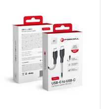 USB-C kaabel Forcell F-Energy CB-02C, 1 m, 66W, must
