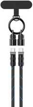 Kaabel USB-C Havit CB6340, 1.2 m, must/sinine