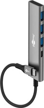 USB jagaja Goobay 76562 Slim 4-Port, USB-C to USB-C/USB-A, 5 Gbps, hall
