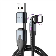 Kaabel USB-C Statik PowerPivot Pro, 2 m, must