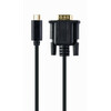 Adapter USB-C/VGA Gembird A-CM-VGAM-01, 2 m, must