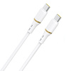 Kaabel USB-C Dudao L25C, silikoon, 60W, 1 m, valge