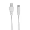 Kaabel USB-C/USB-A Rivacase PS 6002 WT12, 1,2 m, valge