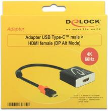 Adapter USB-C/HDMI Delock 62730, 0.2 m, must