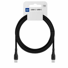 USB-C kaabel Blue Star PJ73-13-3, 1 m, 60W, must