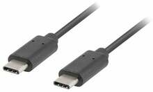 Kaabel USB-C Lanberg CA-CMCM-10CU-0005-BK, 0.5 m, must